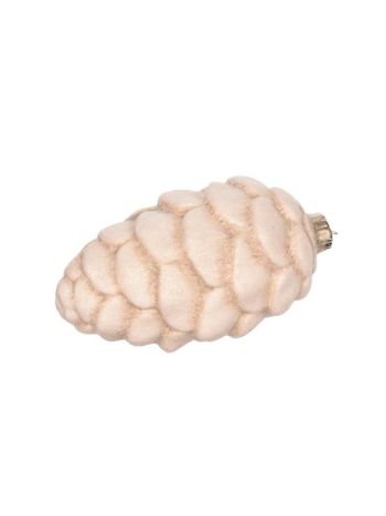 Toboz glitteres- porcelán- 12x6-3x6-3 cm- fehér- SSS