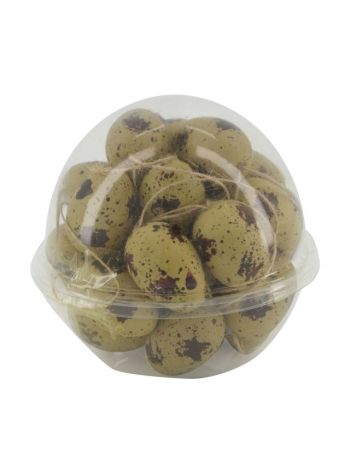 Tojás akasztós műanyag 10x10x11 cm zöld- barna S/24