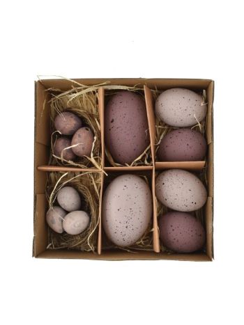 Tojás szett műanyag lila S/8 SSS