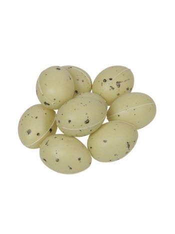 Tojás bíbic műanyag 3 cm natúr S/100