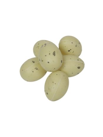 Tojás bíbic műanyag 4 cm natúr S/72