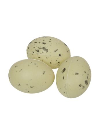 Tojás bíbic műanyag 5 cm natúr S/48