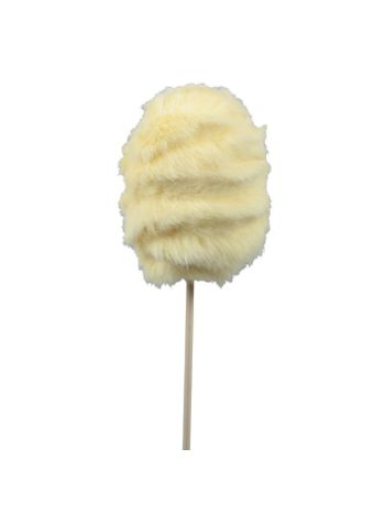 Tojás plüss betűzős textil 7 cm sárga S/6 371180