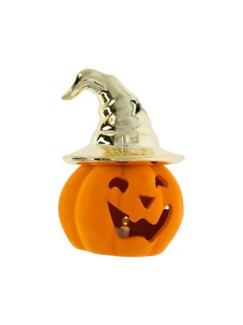 Lampă cu pălărie- LED- ceramică- 10-4x10-2x14-2 cm-