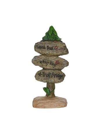 Tündérkert tábla poly 4-2x3-8x10cm barna @