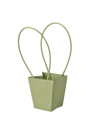 10db. Virág táska 12(h) x 12(sz) x 12.5(m) cm - Vintage zöld