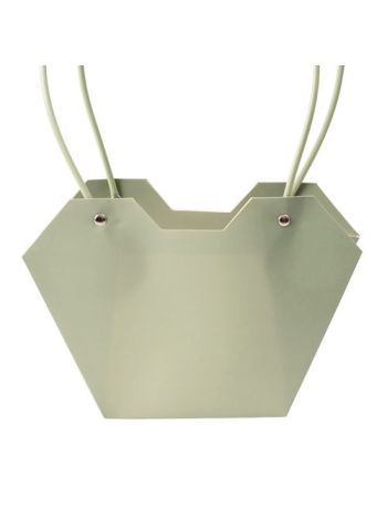 10db. Virág táska 23.5(h) x 12.5(sz) x 3.5(m) cm - Vintage zöld