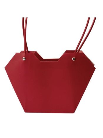 10db. Virág táska 23.5(h) x 12.5(sz) x 3.5(m) cm - Bordó