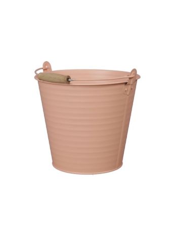 Vödör fogantyúval kerek bádog 23x20 cm barack