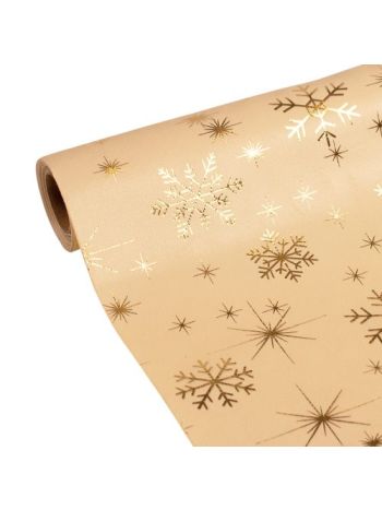 Karácsonyi bársony dekorációs anyag- asztali futó- 28cm x 2.7m - Krém