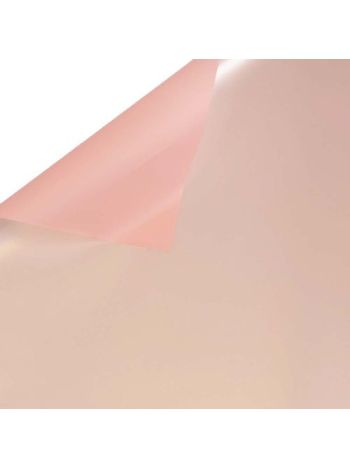 Fólia ív 58 x 58cm- 20db - Púder rózsaszín  / Metál fehér
