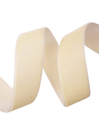 Bársony szalag 22mm x 10m - Krém 22mm x 10m ZV22-14