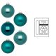 Karácsonyfadísz üveg Dark Emerald