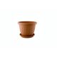 Virágcserép+Alátét Venecia 12cm Terra (24/#_6864/rkl)