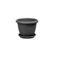 Virágcserép+Alátét Venecia 25cm Antracit (24/#_1200/rkl)