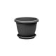 Virágcserép+Alátét Venecia 36cm Antracit (12/#_288/rkl)