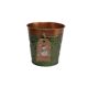 Bádog Kaspó Karácsonyi Logóval 140-B-385/S - D12*12H*D9cm (120/#)