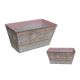 Bádog Kaspó Pink 140-B-404 - (23*13)*12H*(18.5*8.5)cm (90/#)