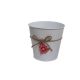 Bádog Kaspó Karácsonyfa Logóval 140-B-531 - D15*14.5H*D11cm (60/#)