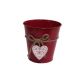 Bádog Kaspó Logóval 140-B-531/M - D18*16H*D13cm (50/#)