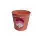 Bádog Kaspó Levél Logó 140-B-534/M - D19*18H*D14cm (30/#)