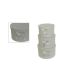Ajándék-Virág Papírdoboz Szett/3 100-25/SZÜRKE - D15*H8cm (24/#)