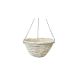 (Rattan) Függő Kaspó Kerek Fehér 17-02 - D30*H15cm (20/#)