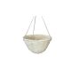 (Rattan) Függő Kaspó Kerek Fehér 38 Cm 17-03 - D38*H20cm (20/#)