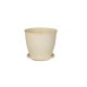 Cserép+Alátét Rattan 9 Literes Krém (11/#)