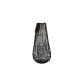 Laterne Holzstreifen Ø28x60cm schwarz D56HST05