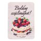4db. Boldog születésnapot! feliratos dekor tábla 7 x 5cm