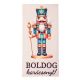 4db. Boldog karácsonyt! feliratos- diótörős fa táblácska- 4 x 8cm