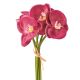 Real touch orchidea köteg- 6 szál- 33 cm magas - Bordó