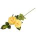 Selyemvirág angol rózsa ág 62cm sárga